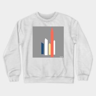 the satellite towers in mexico the architecture of barragan Crewneck Sweatshirt